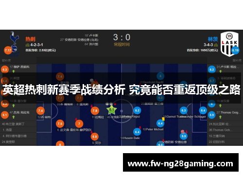 英超热刺新赛季战绩分析 究竟能否重返顶级之路